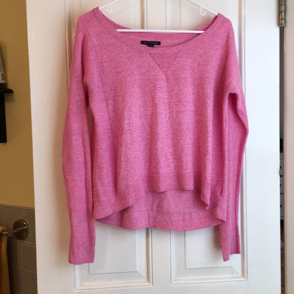 AEO pink sweater